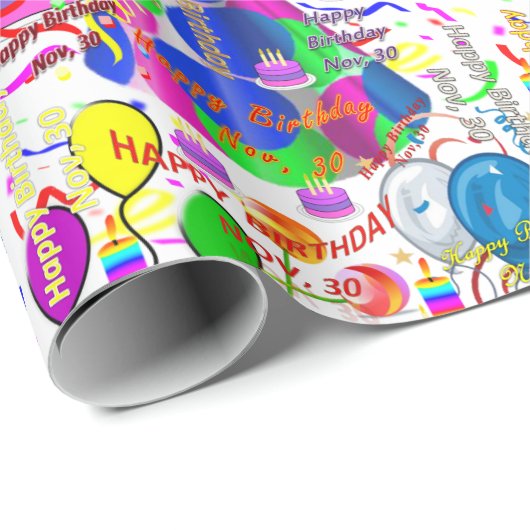 November 30 november, 30 jaar cadeaupapier voor on (Rol Hoek)