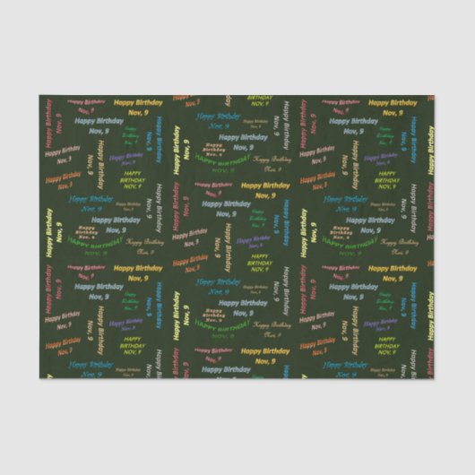 November, 9 Dag Weefselpapier Tissuepapier (Voorkant)