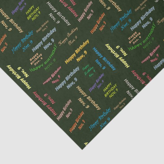 November, 9 Dag Weefselpapier Tissuepapier (Detail)