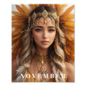 *~* NOVEMBER AP53 Verjaardag Topaz Birthstone Foto Afdruk (Voorkant)