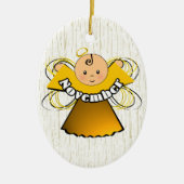 November Birthday Angel Keramisch Ornament (Voorkant)