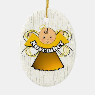 November Birthday Angel Keramisch Ornament
