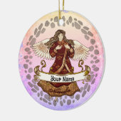 November Birthday Angel verjaardag aangepaste orna Keramisch Ornament (Links)