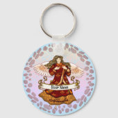 November Birthday Angel verjaardag aangepaste sleu Sleutelhanger (Voorkant)