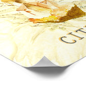 November Birthday Flower and Birthstone Poster (Hoek)