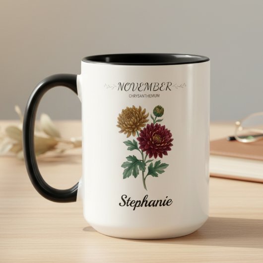 November Birthday Gift Birth Flower Botanical Mok