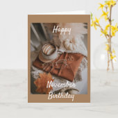 NOVEMBER *BIRTHDAY WISHES* DAUGTHER KAART (Gele Bloem)