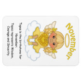 November Birthstone Angel Blonde Premium Magnet Magneet (Horizontaal)
