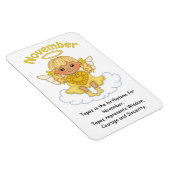 November Birthstone Angel Blonde Premium Magnet Magneet (Rechterzijde)