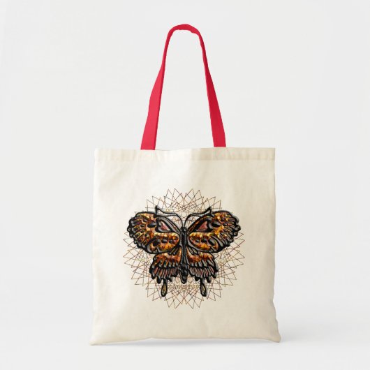 November Birthstone Butterfly Tote Bag (Voorkant)