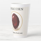 November Birthstone – Citrien kristal voor vreugde Latte Mok (Voorkant)