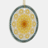 November Birthstone Citrine Mandala Ornament (Rechts)