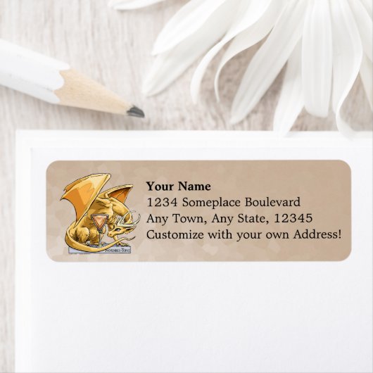 November Birthstone Dragon - Topaz Etiket (Insitu)