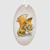 November Birthstone Dragon: Topaz Ornament (voorkant)