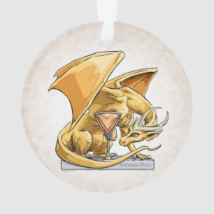 November Birthstone Dragon: Topaz Ornament