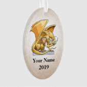 November Birthstone Dragon - Topaz Ornament (voorkant)