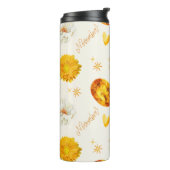 November Birthstone & Flower | Watercolor Thermosbeker (Gedraaid links)