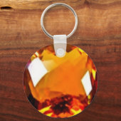 November Birthstone-Golden Citrine door Sharles Sleutelhanger (Voorkant)