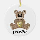November Birthstone Teddy Bear Ornament (Voorkant)