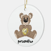 November Birthstone Teddy Bear Ornament (Links)