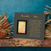 November Birthstone Topaz Fotoplaat (Zijkant)