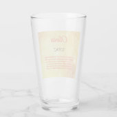 November Birthstone Topaz-ontwerp Glas (Achterkant)