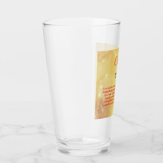 November Birthstone Topaz-ontwerp Glas (Rechts)