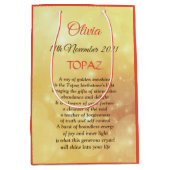 November Birthstone Topaz-ontwerp Medium Cadeauzakje (Voorkant)