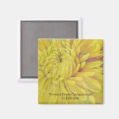 November Bloem: Chrysanthemum Magneet (Voorkant / Achterkant)