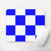NOVEMBER Blue White Checkered Square Muismat (Met muis)