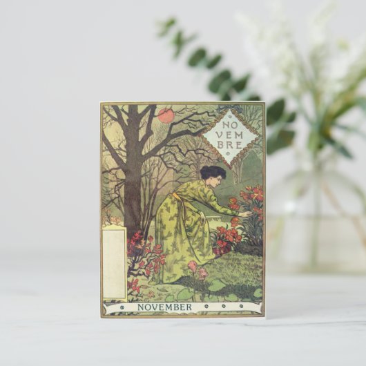 november briefkaart (Staand voorkant)