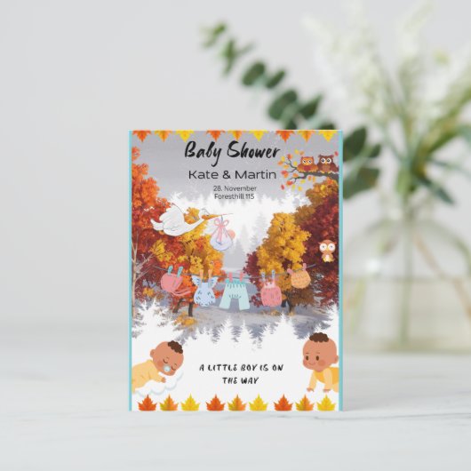 november briefkaart (Staand voorkant)