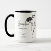 November Bruidsmeisje | Chrysanthemum Geboortebloe Mok (Links)