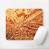 november bruine bladeren muismat (Met muis)