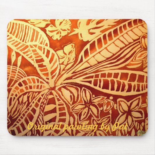 november bruine bladeren muismat (Voorkant)