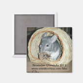 November chinchilla 2012 magneet (Voorkant / Achterkant)