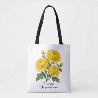 November Chrysanthemum Bloemen Tote Bag