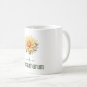 November Chrysanthemum Flower Mug | Coffee Cup Koffiemok (Voorkant rechts)