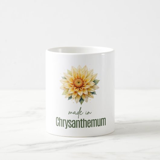 November Chrysanthemum Flower Mug | Coffee Cup Koffiemok (Center)