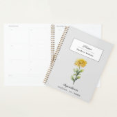 NOVEMBER CHRYSANTHEMUM GEBOORTEBLOEM GEPERSONALISE PLANNER (Display)