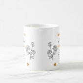 November Chrysanthemum Peony Verjaardag Keepsake Koffiemok (Center)