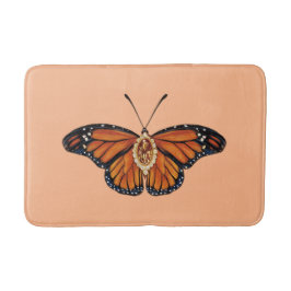 November Citrien Monarch Vlinder Patroon Ontwerp Badmat