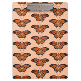 November Citrien Monarch Vlinder Patroon Ontwerp Klembord