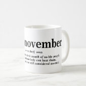 November Definitie Koffiemok (Voorkant rechts)