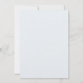 "November Elegance"  bruiloft Invitati Kaart (Achterkant)