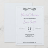 "November Elegance"  Vrijgezellenfeest Kaart (Voorkant / Achterkant)