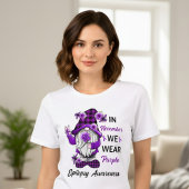 November Epilepsie Bewustzijn Gnome Tri-Blend Shirt