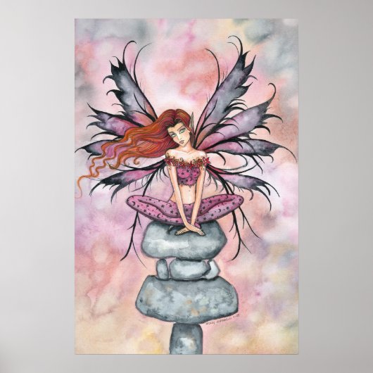 November Fairy Art Print Poster van Molly Harrison (Voorkant)