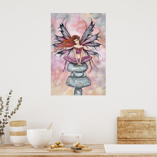 November Fairy Art Print Poster van Molly Harrison (Keuken)