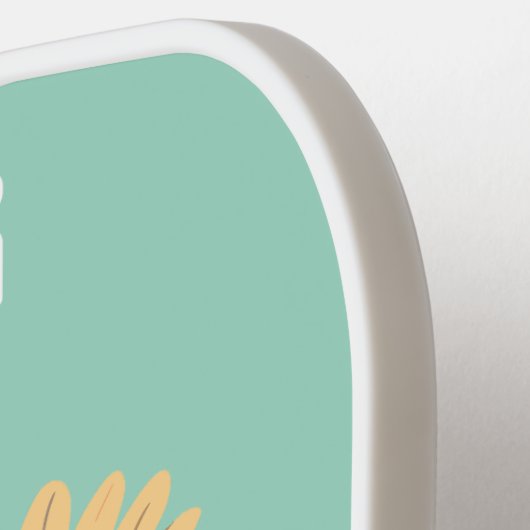 November Geboorte Bloem Aangepaste Naam Pickleball Paddle (Links Detail)